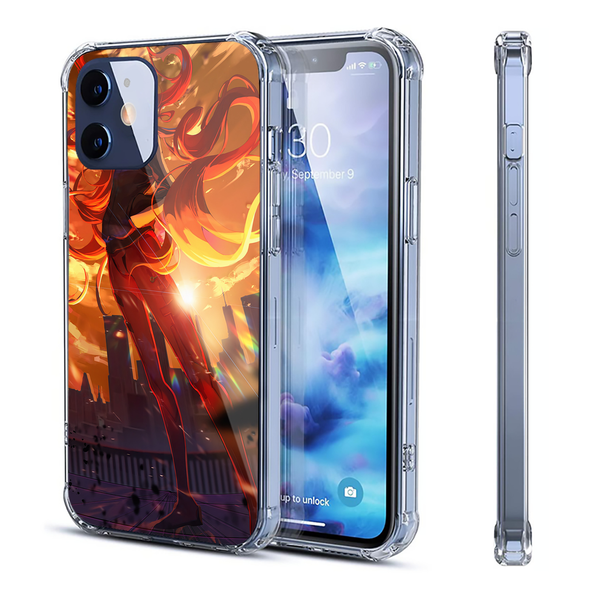 （画像用） EVA 新世紀エヴァンゲリオン 【iPhone 12シリーズ対応】透明スマホケース（クリアソフトケース）